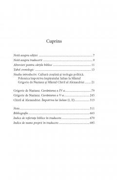 Cuvantarea a IV-a. Cuvantarea a V-a. Impotriva lui Iulian (I, II). Editie bilingva