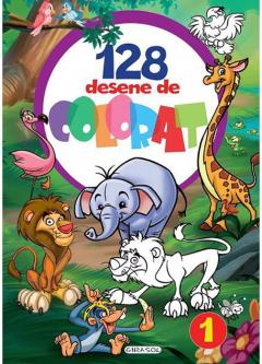 128 desene de colorat - Volumul I 