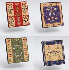 Set 4 suporturi pahare - Romania