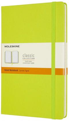 Carnet - Moleskine Classic - Large, Hard Cover, Ruled - Lemon Green