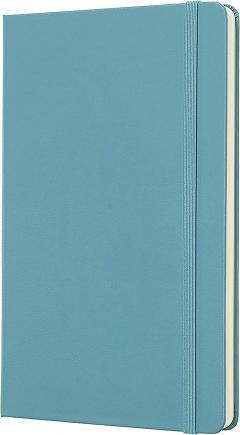 Carnet - Moleskine Classic - Large, Hard Cover, Plain - Blue Reef