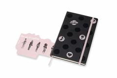 Carnet - Moleskine Limited Edition - Hard Cover, Large, Ruled - Barbie Dots