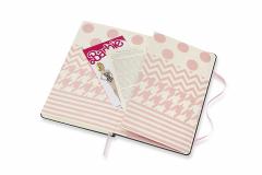 Carnet - Moleskine Limited Edition - Hard Cover, Large, Ruled - Barbie Dots