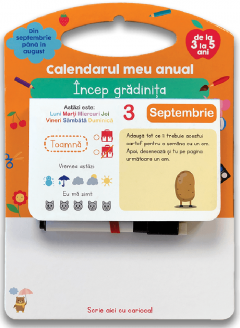 Calendarul meu anual. Incep gradinita