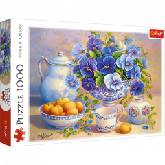 Puzzle 1000 piese - Buchet albastru