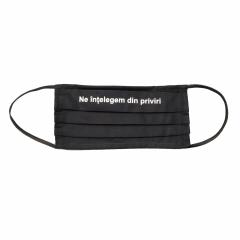 Masca textila din bumbac - strat dublu - Ne intelegem din priviri