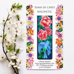 Semn de carte magnetic cu mesaj - mai multe modele