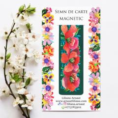 Semn de carte magnetic cu mesaj - mai multe modele