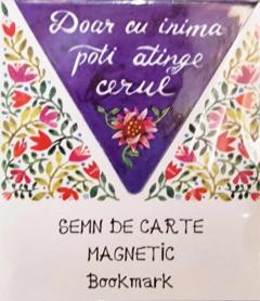 Semn de carte magnetic cu mesaj - mai multe modele
