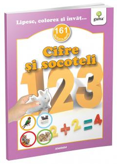 Lipesc, colorez si invat - Cifre si socoteli