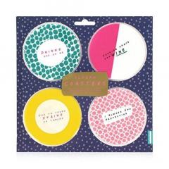 Set de 4 coastere - Notes to self