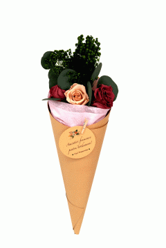 Buchet cu flori si plante prezervate 2