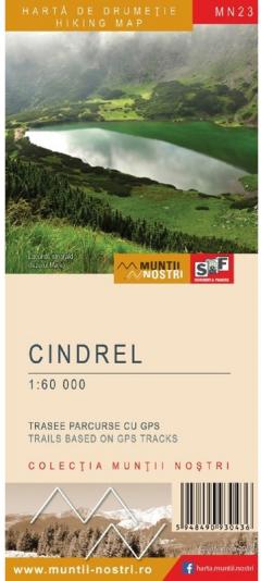 Harta de drumetie. Muntii Cindrel