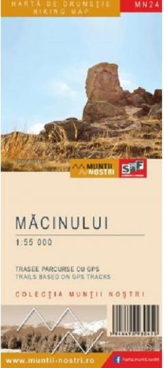 Harta de drumetie. Muntii Macinului