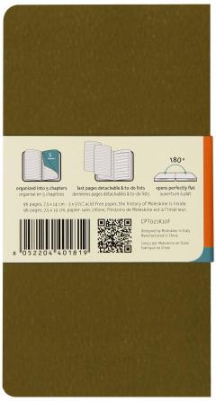 Moleskine Chapters Journal Tawny Olive Slim Pocket Ruled