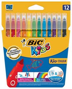 Set 12 markere - Ultralavabile Kid