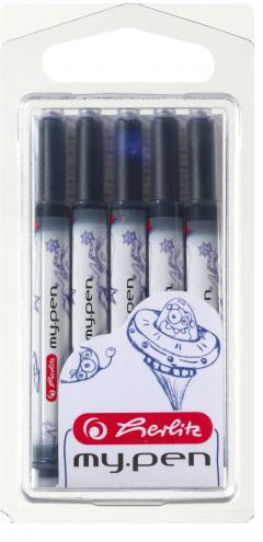 Set 5 rezerve cerneala My.Pen - Albastru 1