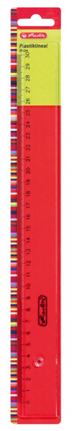 Rigla din plastic - Herlitz, 30 cm