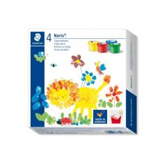 Set vopsea - Noris - Pictura cu degetele, 4 culori