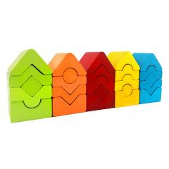 Jucarie din lemn - Turnulete pentru indemanare