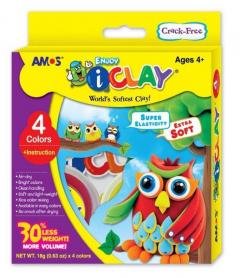 Set 4 buc plastilina - iClay Amos