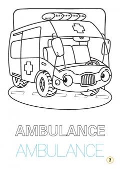 Limba engleza - Mijloace de transport (colouring book)