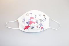 Masca de protectie faciala pentru copii - Ilustrata - 4-10 ani - Modele diferite