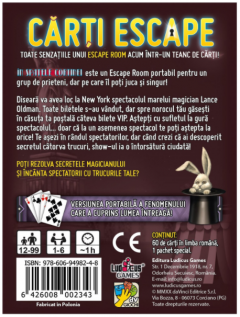 Joc - Carti Escape - In spatele cortinei
