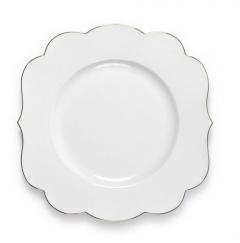 Farfurie plata alba pentru desert - Royal 23.5 cm