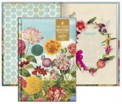 Carnet cu motive florale A4