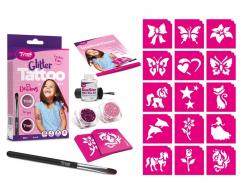Set tatuaje cu sclipici mini pentru fetite
