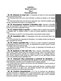 Codul civil. Septembrie 2020