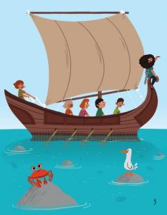 Ulise si incredibila trecere prin stramtoare