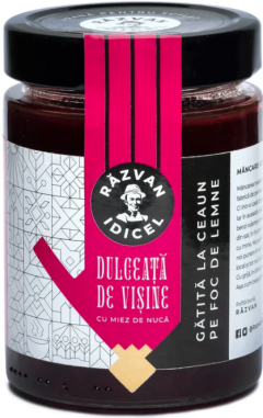 Dulceata de visine cu miez de nuca - 380g