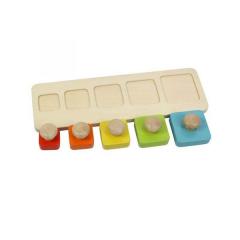Puzzle din lemn - Ordonare si sortare