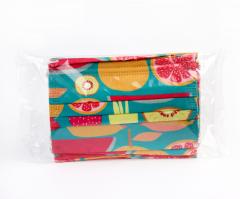 Set 10 masti faciale de unica folosinta pentru copii - Fructe