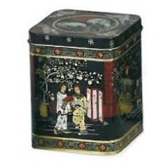 Cutie pentru ceai - Tin Black Jap Square
