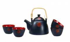 Set ceainic + 4 cesti - Hidchi 