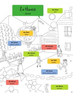 Carte de colorat - Hallo Deutsch! Editie Bilingva