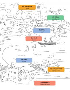 Carte de colorat - Hallo Deutsch! Editie Bilingva