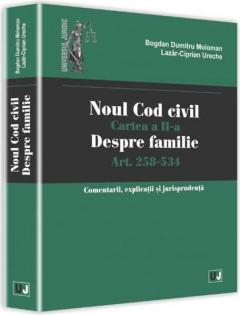 Noul Cod civil. Cartea a II-a, despre familie. Art. 258-534. Comentarii, explicatii si jurisprudenta