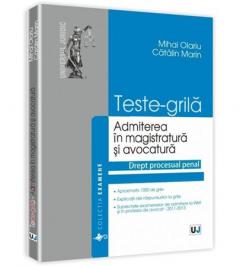 Teste grila pentru admiterea in magistratura si avocatura